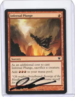 Infernal Plunge Regular Signed Artist Proof MTG RARE - Image 1