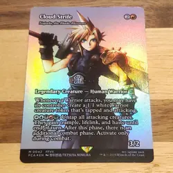 1x Cloud Strife - Najeela, the Blade-Blossom, Foil Showcase Final Fantasy MTG NM - Image 1