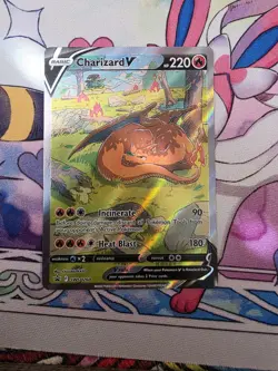 Pokemon TCG Charizard v SWSH260 Sword & Shield Promo Card Near Mint Condition - Image 1