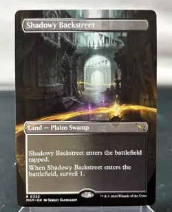 Magic The Gathering (MTG) Shadowy Backstreet (Borderless) #330 - Image 1