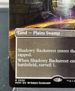 Magic The Gathering (MTG) Shadowy Backstreet (Borderless) #330 - Image 5