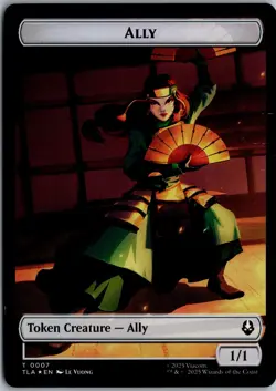 Ally (0007) // Clue (0018) Double-Sided Token T Avatar Airbender NM Foil Magic - Image 1