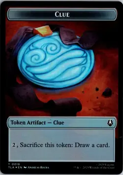 Ally (0007) // Clue (0018) Double-Sided Token T Avatar Airbender NM Foil Magic - Image 2