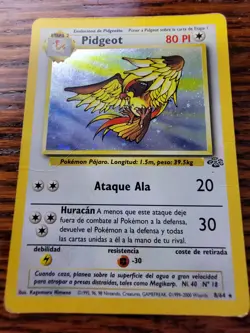 SPANISH Pidgeot 8/64 Holo Rare Jungle Set Pokemon Card 1999 WOTC PL - Image 1