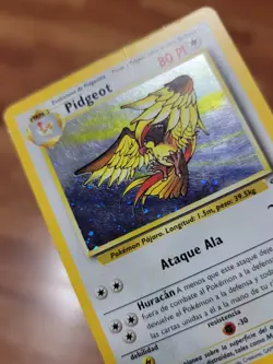 SPANISH Pidgeot 8/64 Holo Rare Jungle Set Pokemon Card 1999 WOTC PL - Image 2