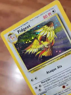 SPANISH Pidgeot 8/64 Holo Rare Jungle Set Pokemon Card 1999 WOTC PL - Image 3