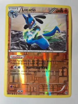 Lucario 78/135 B&W Plasma Storm - Reverse Pokemon Holo Foil Nice! - Image 1