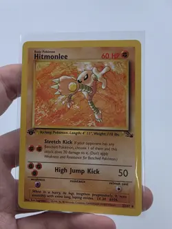 Pokemon Fossil 22/62 Hitmonlee 1st Edition - Image 1