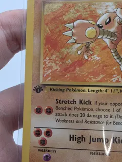 Pokemon Fossil 22/62 Hitmonlee 1st Edition - Image 2