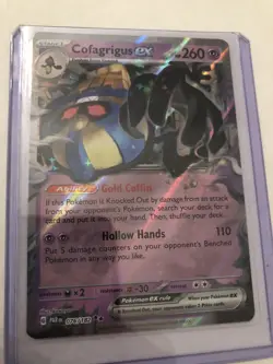 Holo Cofagrigus ex 076/182 Double Rare Paradox Rift Pokemon TCG - Image 1