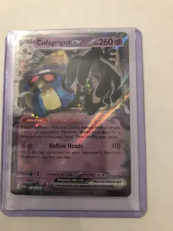 Holo Cofagrigus ex 076/182 Double Rare Paradox Rift Pokemon TCG - Image 3