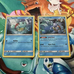 Pokemon TCG Squirtle And Wartortle Holo Unbroken Bonds Promo NM/M Condition - Image 1