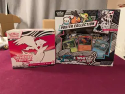 Pokemon TCG White Flare ETB + Black Bolt White Flare Poster Collection Box - Image 1