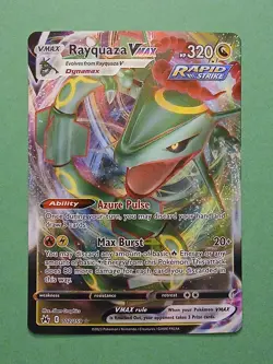 Pokemon Sword & Shield Crown Zenith Rayquaza VMAX 102/159 Ultra Rare - Image 1
