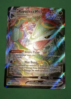 Pokemon Sword & Shield Crown Zenith Rayquaza VMAX 102/159 Ultra Rare - Image 3