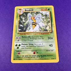 Pokemon TCG Beedrill Base Set 17/102 Regular Rare Trading Card TCG - Image 2