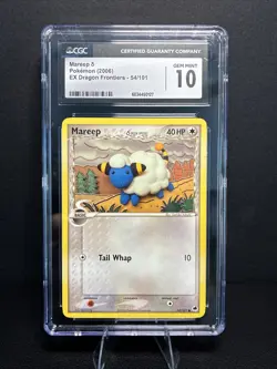 Pokemon Mareep 54/101 EX Dragon Frontiers (2006) CGC 10 GEM MINT - Image 1