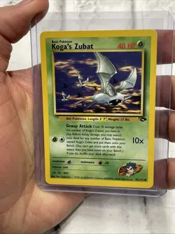 Koga's Zubat 2000 Pokemon Gym Challenge Unlimited Common 83/132 Vintage Vtg NM - Image 1