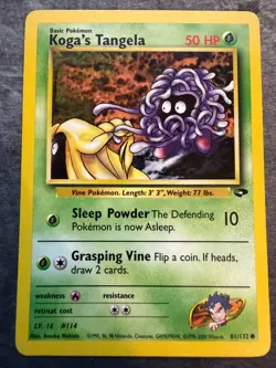 Koga's Tangela 81/132 Gym Challenge Regular Pokemon Tcg LP - Image 1
