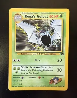 Koga's Golbat 46/132 Gym Challenge Regular Uncommon Card Pokemon TCG - Image 1