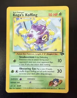 Koga's Koffing 48/132 Gym Challenge Regular Uncommon Card Pokemon TCG - Image 1