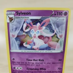 SWIRL LP Sylveon SWSH211 Black Star Promo Cosmos Galaxy Holo Pokemon Card - Image 1