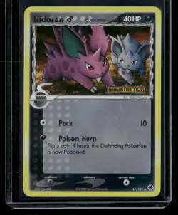 Pokemon Dragon Frontiers 57/101 Nidoran M Reverse Holo - LP - Image 1