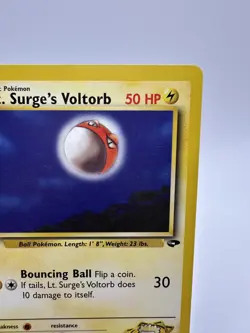 Lt. Surge's Voltorb 86/132 Gym Challenge Unlimited Common Pokemon TCG LP - Image 3