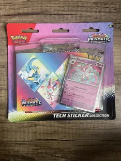 Pokemon TCG Prismatic Evolutions Tech Sticker Collection Set Lot Of 3 Sealed New - Image 2