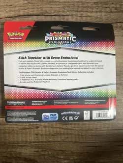 Pokemon TCG Prismatic Evolutions Tech Sticker Collection Set Lot Of 3 Sealed New - Image 3