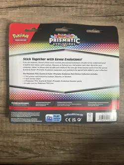 Pokemon TCG Prismatic Evolutions Tech Sticker Collection Set Lot Of 3 Sealed New - Image 5