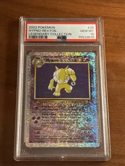 PSA 10 Hypno Reverse Holo 25/110 Legendary Collect. Pokemon 2002 Chipped Slab - Image 1