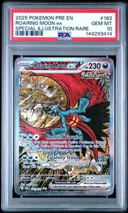 2025 POKEMON PRE EN-PRISMATIC EVOLUTIONS #162 ROARING MOON ex SPECIAL ILLUSTRATI - Image 1