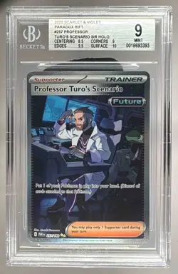 3393 Professor Turo's Scenario 2023 Pokemon SV Paradox Rift #257 SIR BGS 9 - Image 1