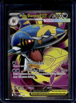 2025 Pokemon Phantasmal Flames Mega Sharpedo ex Ultra Rare #113/094 - Image 1