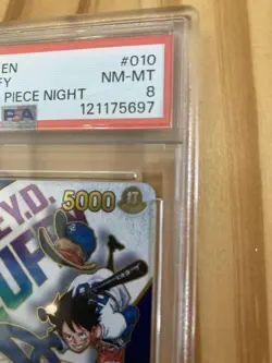 One Piece Card Dodgers Luffy Psa8 - Image 3