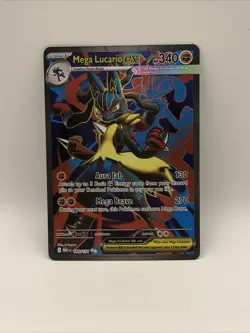 Pokemon Mega Lucario ex 160/132 Me01: Mega Evolution Holo Ultra Rare - Image 1