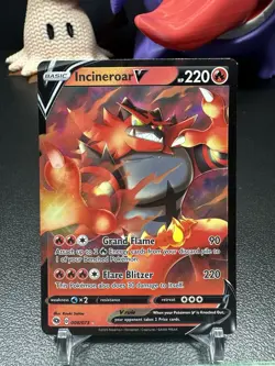 Incineroar V 008/073 Champions Path Holo Ultra Rare Pokemon Card TCG English NM - Image 1