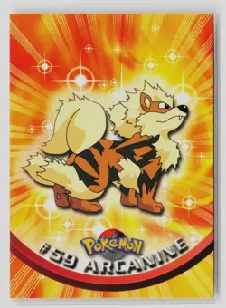 Pokemon 1999 Topps TV Arcanine #59 - Image 1