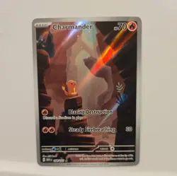 Pokemon TCG Charmander 168/165 Sv: Scarlet & Violet 151 Illustration Rare Holo … - Image 1