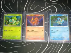 ALL OF THEM ARE SWIRLS Pokemon TCG Bulbasaur Charmander Squirtle 151 Promo - Image 1