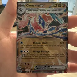 Pokemon TCG Greninja ex 106/167 Metal Promo Twilight Masquerade NM - Image 1
