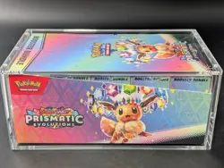 Pokemon SV8.5 Prismatic Evolutions Sealed Booster Bundle Display W/Acrylic Case - Image 4