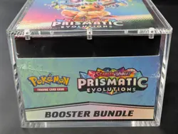 Pokemon SV8.5 Prismatic Evolutions Sealed Booster Bundle Display W/Acrylic Case - Image 5