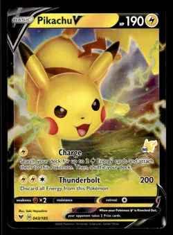 Pokemon TCG Battle Academy #043/185 Pikachu V NM - Image 1