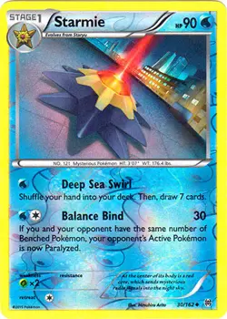 Pokemon - Starmie - 30/162 - Uncommon - Reverse Holo - XY - BREAKthrough - NM - Image 1