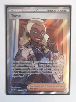 Pokemon TCG - Tyme 143/131 Trainer Supporter Holo - Prismatic Evolutions (NM) - Image 1