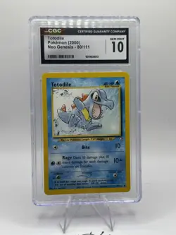 Totodile Neo Genesis 81/111 CGC 10 GEM MINT Pokemon 2000 Vintage WOTC - Image 2