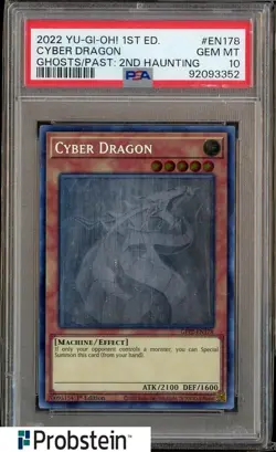 2022 YU-GI-OH! GFP2-GHOSTS/ PAST: THE 2ND HAUNTING #EN178 CYBER DRAGON PSA 10 - Image 1