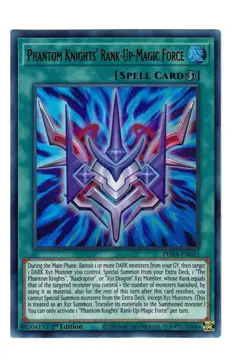Yugioh- 1X Phantom Knights' Rank-Up-Magic Force - UR - 1st - PHRA-EN051 - NM - Image 1